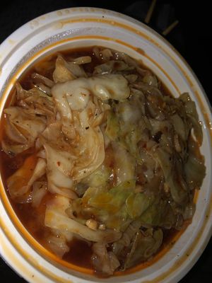 C32 sautéed cabbage with garlic   at Tofubox in Brooklyn