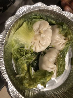 D4 soup dumpling 小籠包with cilantro *4  at Tofubox in Brooklyn