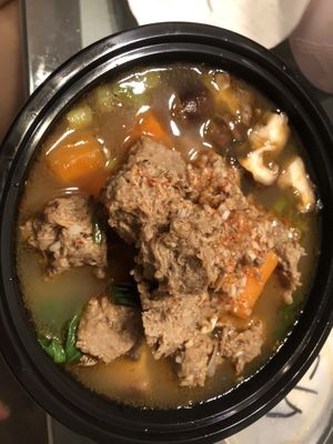 N7 braised beef noodle soup 素牛肉湯麵🍜  at Tofubox in Brooklyn