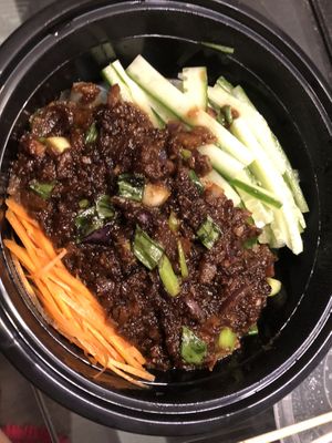 N8 Konjac noodle 涼粉 with soy bean paste  at Tofubox in Brooklyn