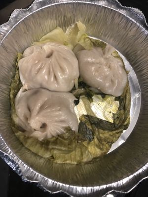 D4 soup dumpling 小籠包 with cilantro *6  at Tofubox in Brooklyn