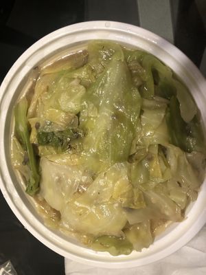 C32 sautéed cabbage with garlic 炒高麗菜  at Tofubox in Brooklyn