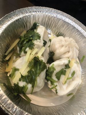 D4 soup dumpling 小籠包 with cilantro ginger *3  at Tofubox in Brooklyn