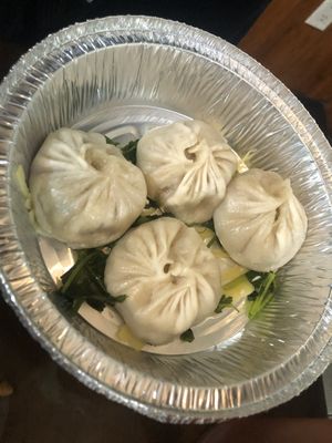 D4 soup dumpling 小籠包 with cilantro ginger   at Tofubox in Brooklyn