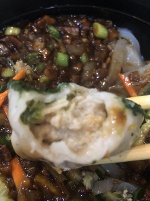 D4 soup dumpling 小籠包 with cilantro ginger   at Tofubox in Brooklyn