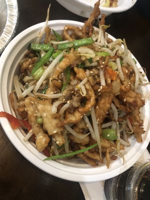 Sautéed bean sprouts   at Tofubox in Brooklyn