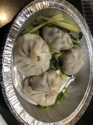 D4 soup dumpling 小籠包 with cilantro ginger *3  at Tofubox in Brooklyn