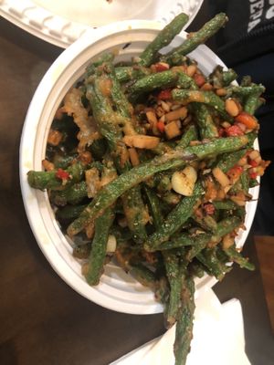 C29 stir fried string beans, no spicy   at Tofubox in Brooklyn