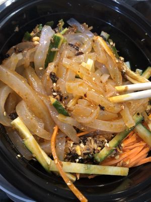 N8 hot and sour cold konjac noodle 涼粉  at Tofubox in Brooklyn
