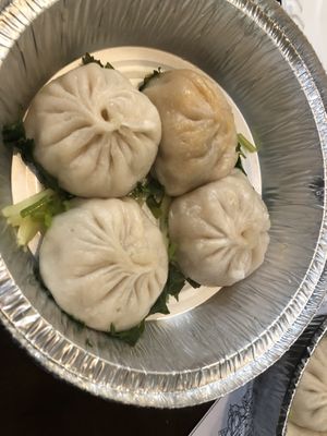 D4 soup dumpling 小籠包 with cilantro ginger *5  at Tofubox in Brooklyn