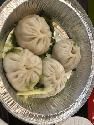 D4 soup dumpling 小籠包 with cilantro ginger *5  at Tofubox in Brooklyn