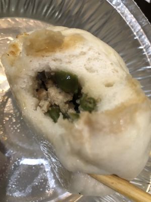 D3 mini bun (3) 生煎包 ：tofu, mushroom , green bean , carrot, bokchoy   at Tofubox in Brooklyn