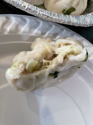 D4 soup dumpling with cilantro and ginger *5  at Tofubox in Brooklyn