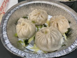 D4 Soup dumpling with cilantro and ginger   at Tofubox in Brooklyn
