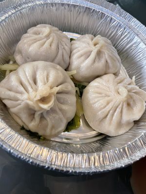 D4 soup dumplings with cilantro and ginger   at Tofubox in Brooklyn