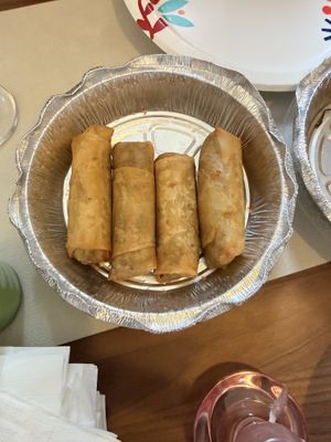 Spring rolls   at Tofubox in Brooklyn