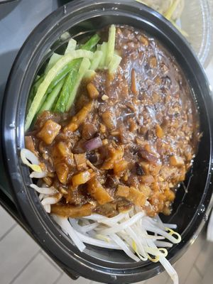 N8 Konjac noodle with soy paste and bean sprout   at Tofubox in Brooklyn