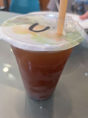 Y1 unsweetened ice tea   at Tofubox in Brooklyn