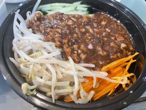N8 konjac noodle with soy sauce and bean sprout   at Tofubox in Brooklyn