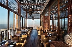 Balcony at Rosmarin Restaurant in Mitzpe Ramon