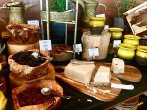 Buffet at Rosmarin Restaurant in Mitzpe Ramon