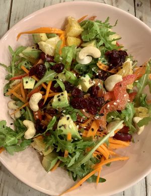 Salad with cashew and cranberry at VegaRoom in Lviv