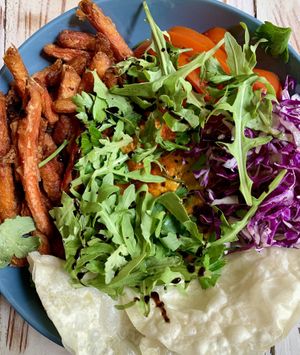 Chapati bowl at VegaRoom in Lviv