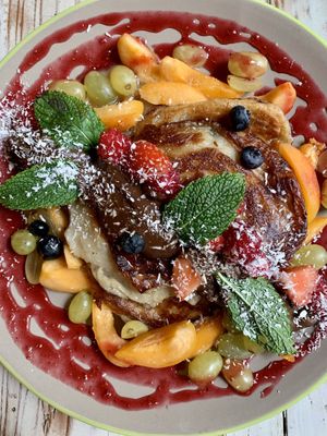 Banana pancakes at VegaRoom in Lviv