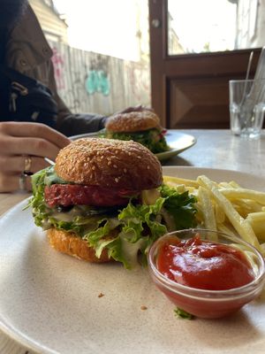 Cheeseburger  at VegaRoom in Lviv