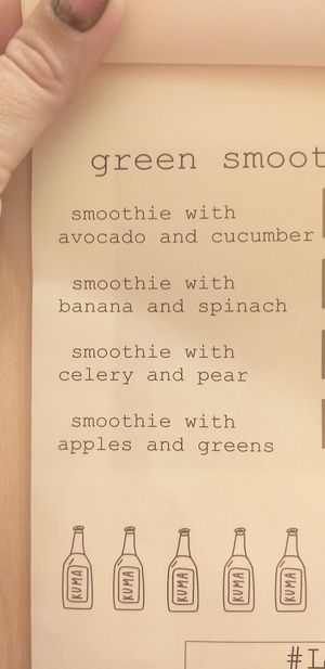 Smoothies at VegaRoom in Lviv