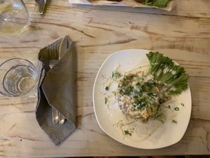 Salad Olivie smoked  at VegaRoom in Lviv