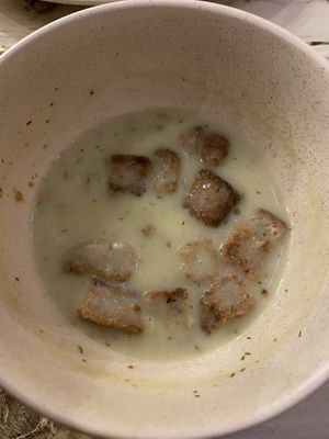 Soup of the day (Cream cheese)  at VegaRoom in Lviv