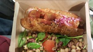 Italian meatball sub at DUB - The Happy Pear - T1 in Dublin