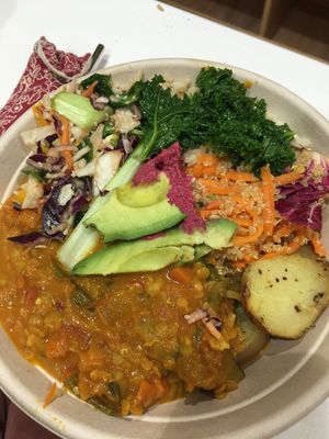 Buddha bowl at DUB - The Happy Pear - T1 in Dublin