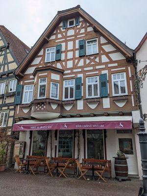 Cute outside at Hirsch in Besigheim