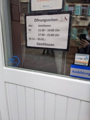 Opening hour 2021 at Hirsch in Besigheim