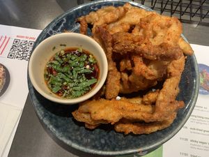  Vegan chilli squid  at Wagamama in Stevenage