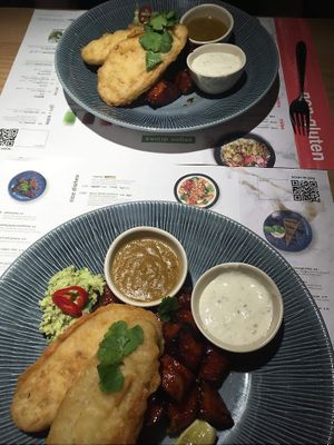 Tempura F-ish + Bang Bang Yaki-imo #Veganuary at Wagamama in Stevenage