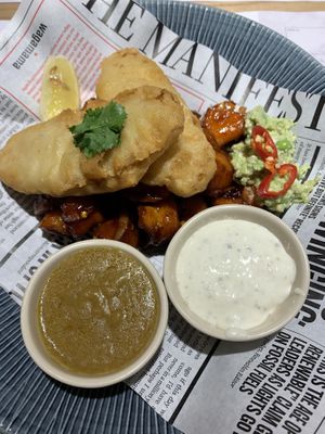 Veganuary special- fish and chips  #Veganuary at Wagamama in Stevenage