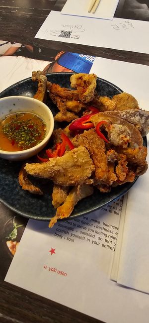 Crispy fried mushrooms at Wagamama in Stevenage