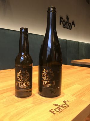 Low carb beer at Forky's in Vienna