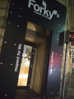 "Respect for life"   at Forky's in Vienna