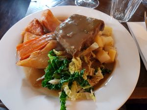 Vegan nut roast at The Wheatsheaf in South West London