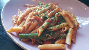Penne broccoli and chilli at Giannis in Scarborough