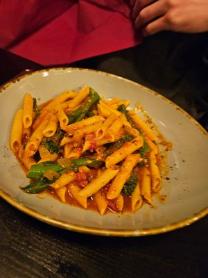 Broccoli and chilli penne at Giannis in Scarborough