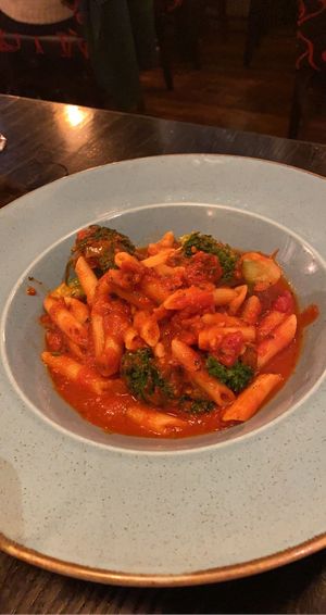 Penne chilli pasta  at Giannis in Scarborough