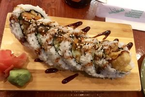 Tempura yam roll  at Yukiya Sushi in Harrison Hot Springs