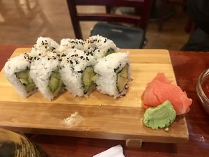 Avocado roll at Yukiya Sushi in Harrison Hot Springs