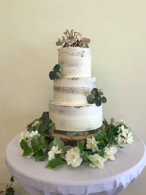  at The Iced Vegan Wedding Cake in Mundford