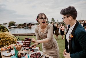  at The Iced Vegan Wedding Cake in Mundford